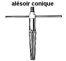 alésoir conique