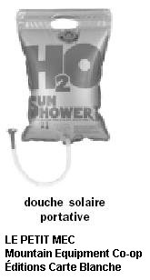 douche solaire portative