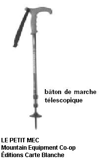 bâton de marche télescopique